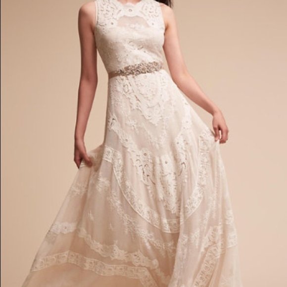 BHLDN Le Champagne Sash Neutral main image 4